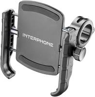 Interphone Crab Supporto universale per smartphone con modulo antivibrante,  nero
