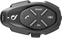 Interphone Link Sistema di comunicazione Bluetooth Set singolo,  nero