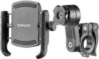 Interphone Quiklox Crab Pro incl. supporto in alluminio per manubrio Ø20-30mm,  nero per donne
