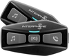 Interphone U-com 2 Doppio pacchetto del sistema di comunicazione Bluetooth,  nero