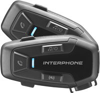 Interphone U-COM 7R Sistema di comunicazione Doppio set,  nero