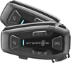 Interphone U-COM 8R Sistema di comunicazione Doppio set,  nero