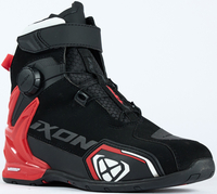 Ixon Bull 2 Scarpe da moto impermeabili,  nero-bianco-rosso,  dimensione 42 per uomo