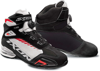 Ixon Bull Vented Scarpe da moto,  nero-bianco-rosso,  dimensione 45