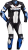 Ixon Jackal Abito monopezza in pelle moto,  nero-bianco-blu,  dimensione L