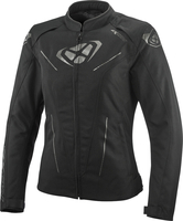 Ixon Prodigy Impermeabile Ladies Motocycle Giacca in tessuto,  nero,  dimensione XL per donne