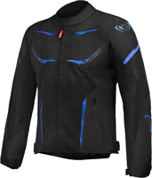 Ixon Striker Air Giacca tessile moto,  nero-blu,  dimensione 2XL per uomo