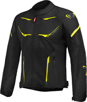 Ixon Striker Air Giacca tessile moto,  nero-giallo,  dimensione S