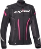 Ixon Striker Giacca tessile da moto da donna impermeabile,  nero-rosa,  dimensione S per donne