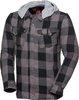 IXS Classic Moto-Flanell Giacca moto in tessuto,  nero-grigio,  dimensione 4XL
