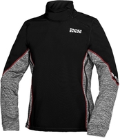 IXS Ice 1.0 Camicia funzionale,  nero-grigio-rosso,  dimensione M