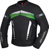 IXS RS-400-ST 3.0 Giacca tessile da moto impermeabile,  nero-bianco-verde,  dimensione XL per uomo