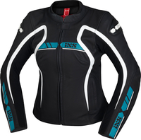 IXS RS-600 1.0 Giacca donna moto in pelle,  nero-blu,  dimensione 38 per donne