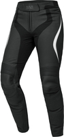 IXS RS-600 1.0 Pantaloni donna in pelle moto,  nero-bianco,  dimensione 36 per donne