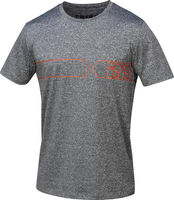 IXS Team T-shirt funzionale,  grigio-rosso,  dimensione 2XL