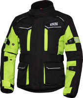 IXS Tour ST 1.0 Bambini moto giacca tessile,  nero-giallo,  dimensione 134 140