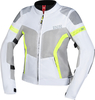 IXS Trigonis-Air Giacca tessile moto da donna,  grigio-giallo,  dimensione 3XL per donne