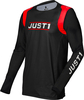 Just1 J-Flex Aria Maglia Motocross,  nero-rosso,  dimensione 2XL