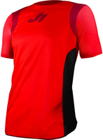 Just1 J-Flex Shortsleeve Jersey per biciclette,  rosso,  dimensione L per uomo