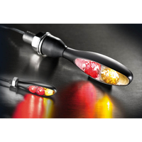 Kellermann Posteriore,  luce del freno,  unità di segnale di svolta Micro S DF Scuro,  nero,  colorato,  nero per uomo