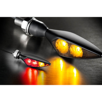 Kellermann Posteriore,  luce del freno,  unità di segnale di svolta Rhombus S DF Dark,  HL,  nero,  vetro colorato,  nero per uomo