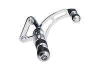 KIT di controllo FALCON Round Style in avanti cromato argento acciaio,  argento