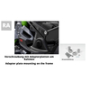 Kit di montaggio LSL SlideWing®,  Honda XL 750 Transalp,  23-,  nero