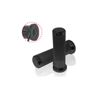 KOSO Riscaldato gestisce titanio,  nero,  nero