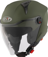 KYT D-City Plain Casco Jet,  verde,  dimensione XL per uomo