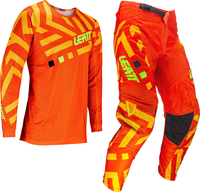 Leatt 3.5 Ride Pattern 2024 Set maglia e pantaloni motocross,  arancione,  dimensione 2XL per uomo
