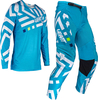 Leatt 3.5 Ride Pattern 2024 Set maglia e pantaloni motocross,  bianco-blu,  dimensione XS