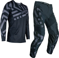 Leatt 3.5 Ride Pattern 2024 Set maglia e pantaloni motocross,  nero-grigio,  dimensione 3XL
