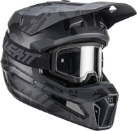 Leatt 3.5 Stealth Casco da motocross per ragazzi,  nero,  dimensione M