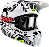 Leatt 3.5 Zebra Casco Motocross Giovanile,  nero-bianco,  dimensione L