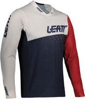 Leatt MTB Gravity 4.0 Maglia da bicicletta per bambini,  bianco-blu,  dimensione M