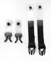 Leatt Strap Pack for 4.5 / 5.5 / 6.5 Kit di montaggio,  nero