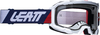 Leatt Velocity 4.5 Bold Occhiali da motocross,  bianco-blu
