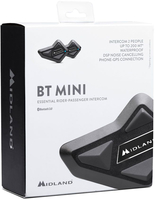 MIDLAND BT Mini Bluetooth Doppia confezione del sistema di comunicazione,  nero