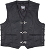 Modeka Badlands Gilet moto in pelle,  nero,  dimensione 6XL per uomo