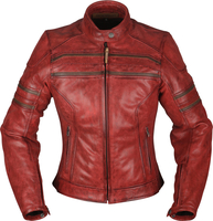 Modeka Iona Giacca donna in pelle moto,  rosso,  dimensione 42 per donne