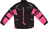 Modeka Tourex II Giacca tessile per moto ciclismo per bambini,  nero-rosa,  dimensione S 152