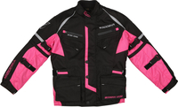 Modeka Tourex II Giacca tessile per moto ciclismo per bambini,  nero-rosa,  dimensione S 152