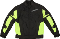 Modeka X-Vent Giacca tessile per moto ciclismo per bambini,  nero-giallo,  dimensione 2XS 128