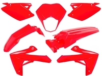 O PARTS Kit Plastiche Rosso Lucido - Rieju MRT/MRT Pro 50 (09-21),  rosso