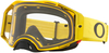 Oakley Airbrake Clear Occhiali da motocross,  nero-giallo