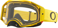 Oakley Airbrake Clear Occhiali da motocross,  nero-giallo