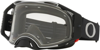 Oakley Airbrake Clear Occhiali da motocross,  nero-grigio per uomo