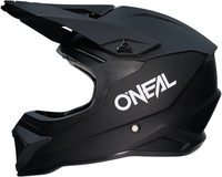 Oneal 1SRS Solid Casco Motocross,  nero,  dimensione XL per uomo
