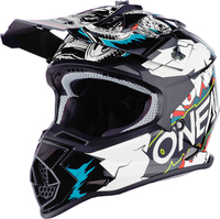 Oneal 2Series Villain Casco da motocross giovanile,  bianco,  dimensione S