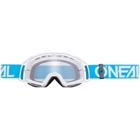 O´Neal B-20 Flat Goggle,  bianco-blu per uomo